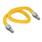 Flextron Gas Line Hose 1/2'' O.D.x72'' Len 1/2" MIP Fittings Yellow Coated Stainless Steel Flexible Connector FTGC-YC38-72A - alternate 1